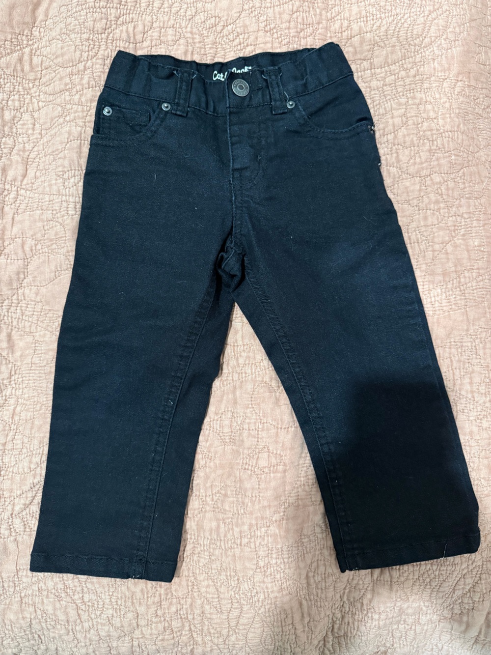 Cat & Jack Black Straight Kids Pants